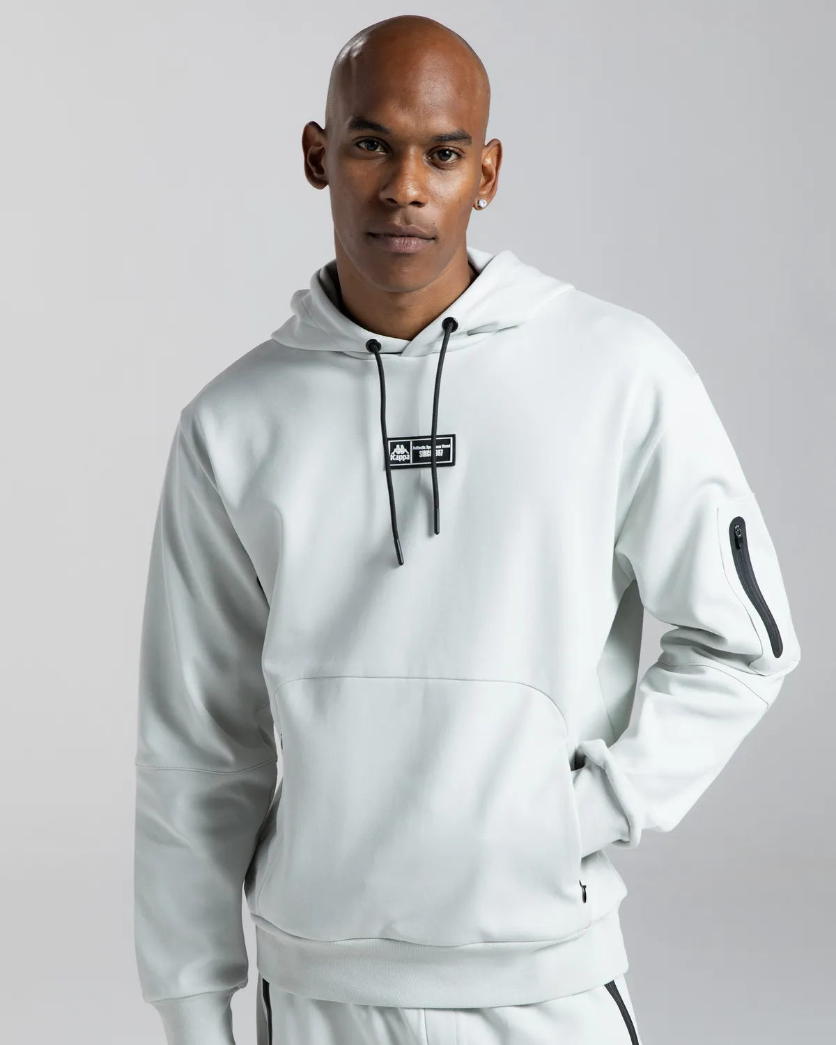 Gri Authentic Mikap Erkek Gri Oversize Fit Hoodie