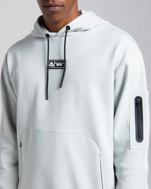 Gri Authentic Mikap Erkek Gri Oversize Hoodie - KAPPA® Türkiye