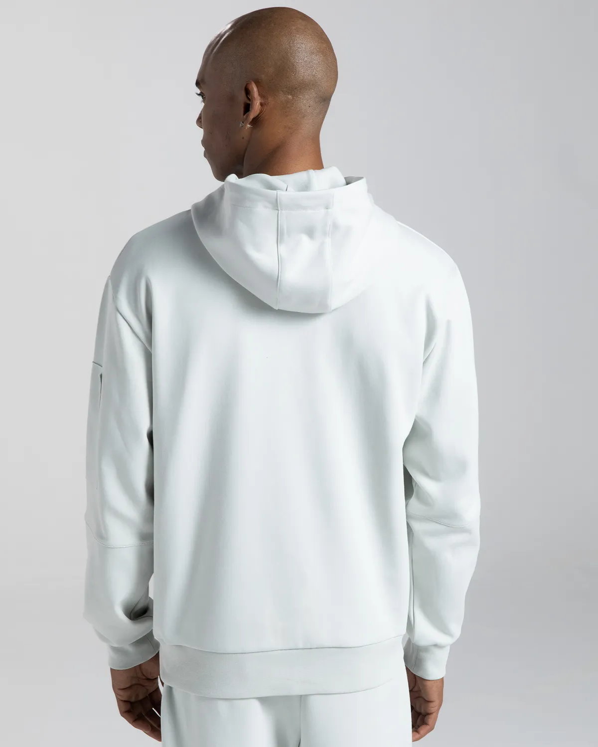 Gri Authentic Mikap Erkek Gri Oversize Fit Hoodie