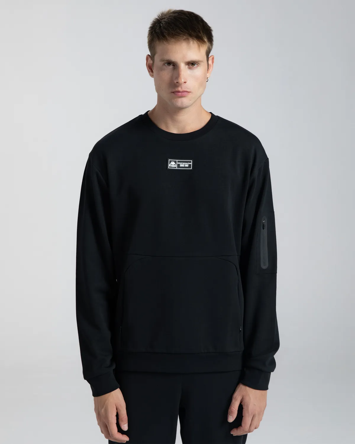 Siyah Authentic Karan Erkek Siyah Oversize Fit Sweatshirt