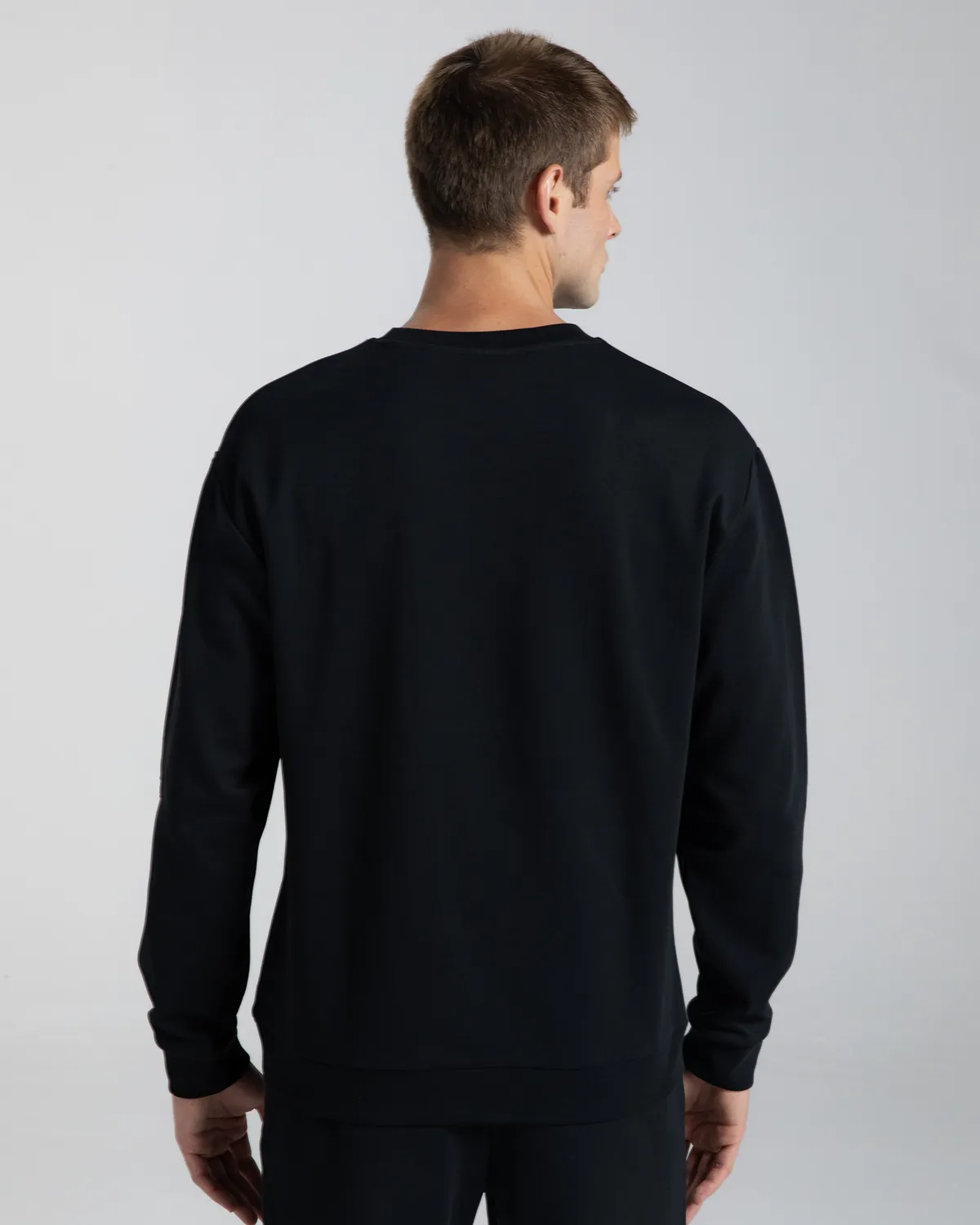 Siyah Authentic Karan Erkek Siyah Oversize Fit Sweatshirt