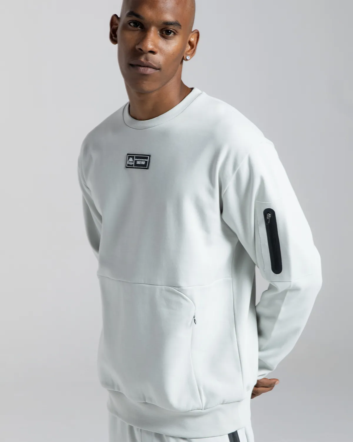 Gri Authentic Karan Erkek Gri Melanj Oversize Fit Sweatshirt