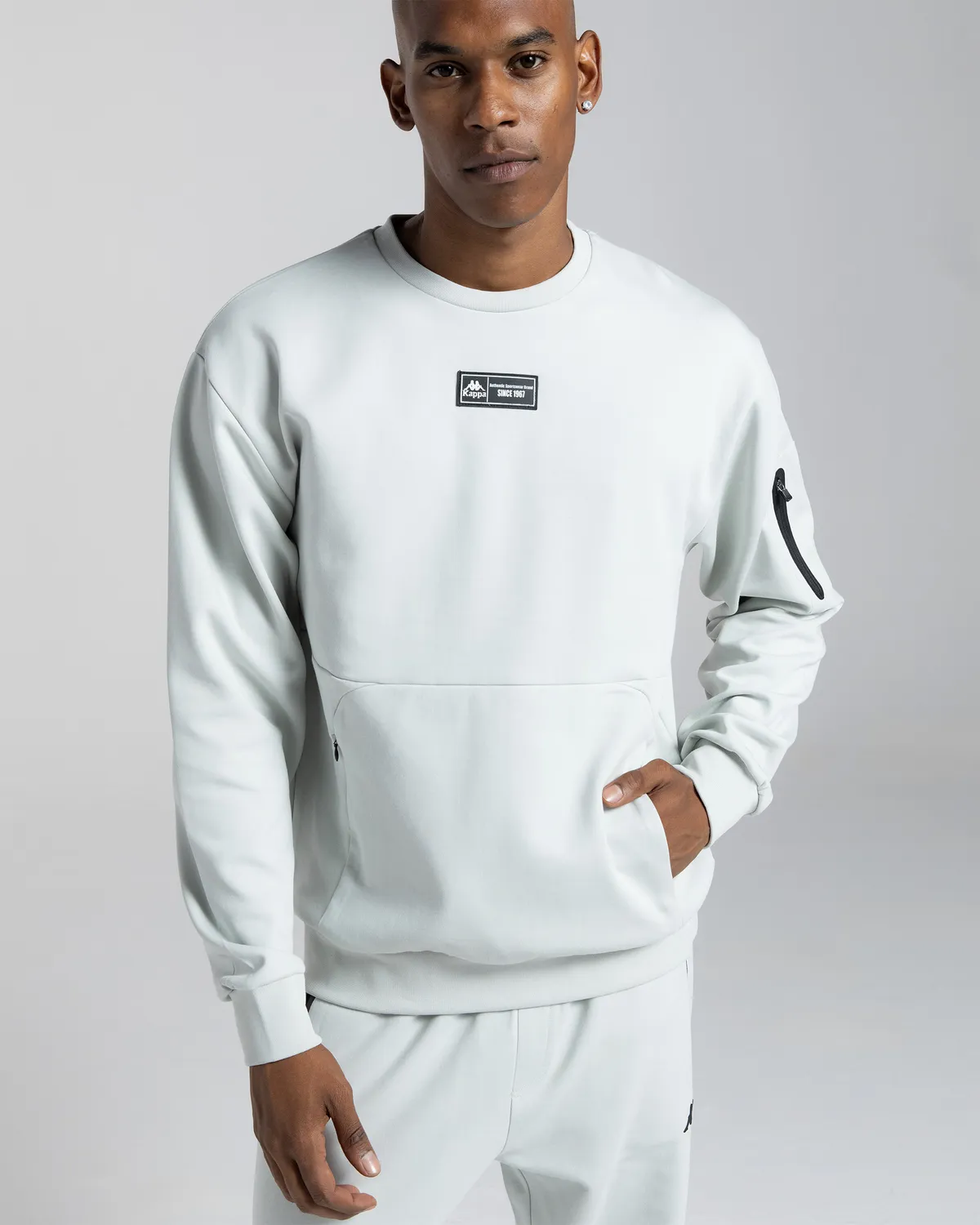 Gri Authentic Karan Erkek Gri Melanj Oversize Fit Sweatshirt