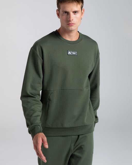 Yeşil Authentic Karan Erkek Yeşil Oversize Fit Sweatshirt - KAPPA® Türkiye