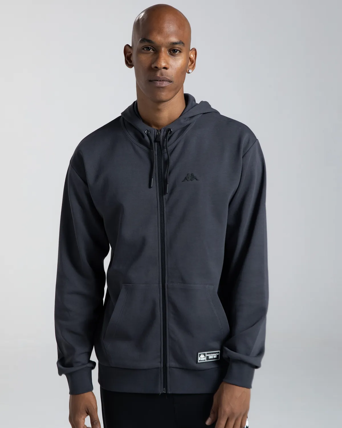 Siyah Authentic Mizuki Erkek Antrasit Regular Fermuarlı Eşofman Üstü