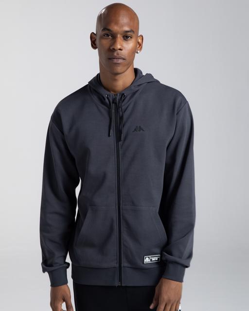 Siyah Authentic Mizuki Erkek Antrasit Regular Fermuarlı Eşofman Üstü - KAPPA® Türkiye