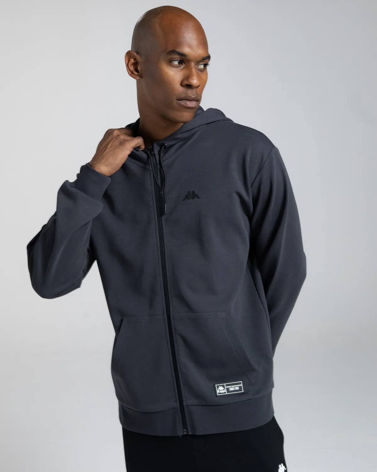 Siyah Authentic Mizuki Erkek Antrasit Regular Fermuarlı Eşofman Üstü