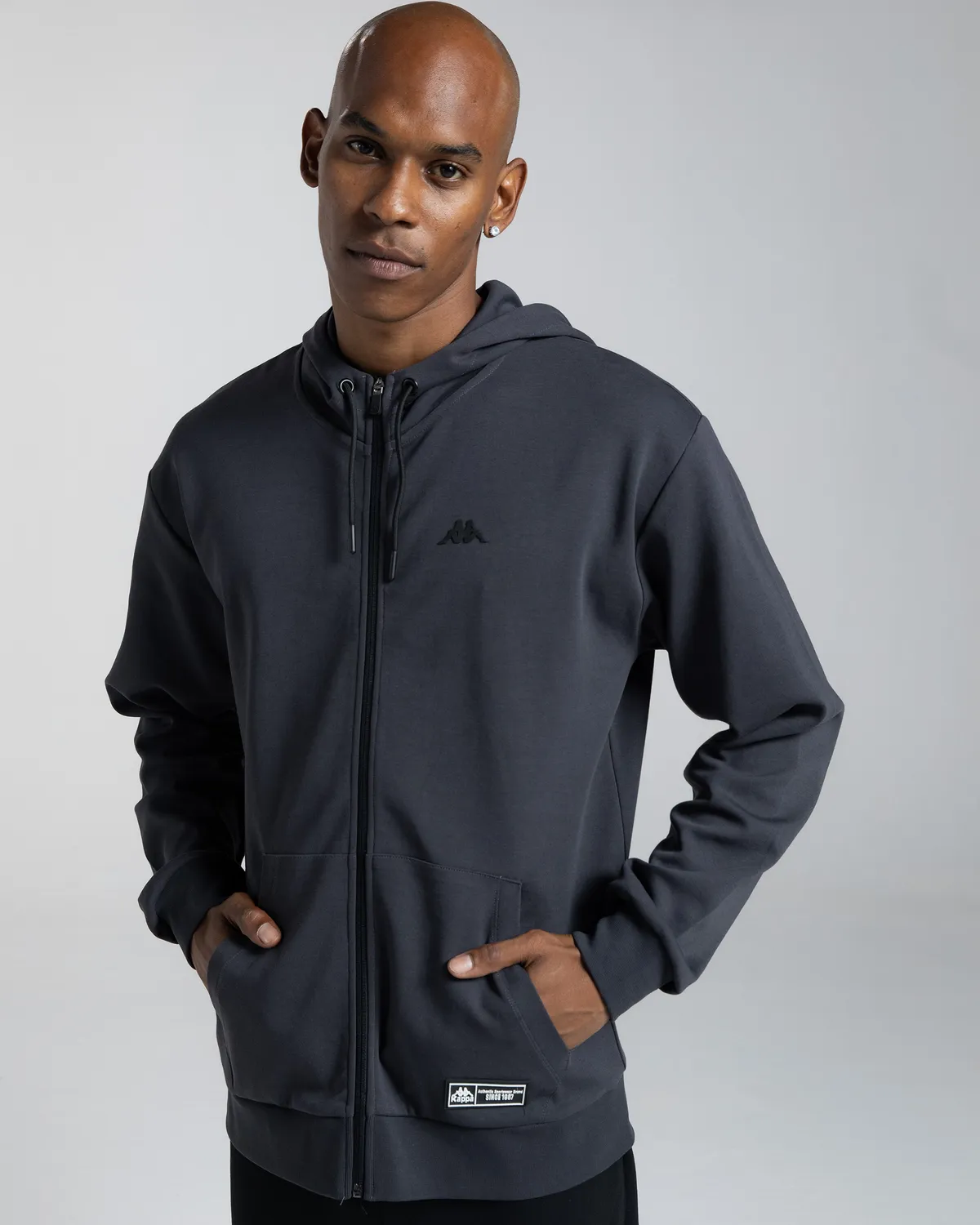 Siyah Authentic Mizuki Erkek Antrasit Regular Fermuarlı Eşofman Üstü