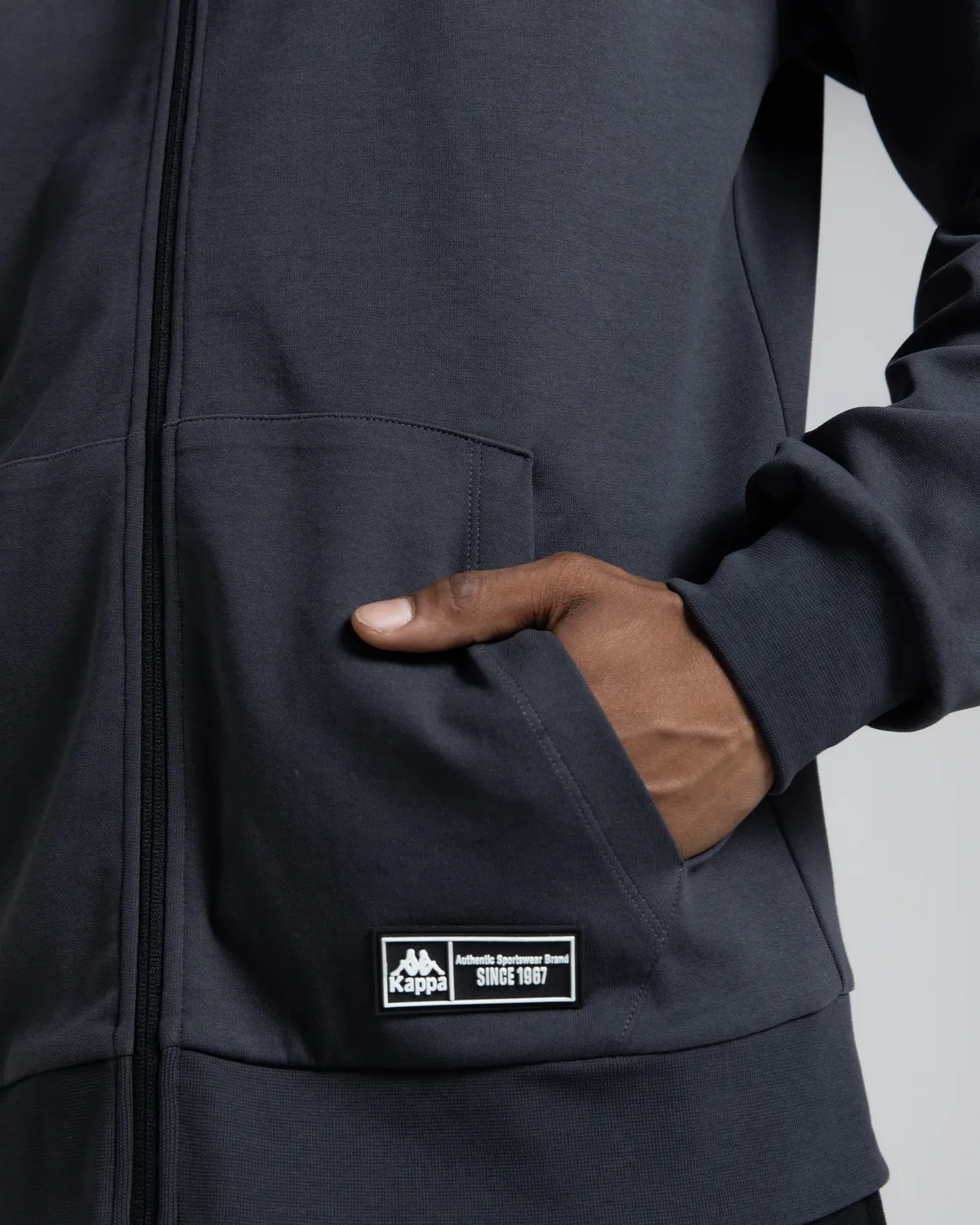 Siyah Authentic Mizuki Erkek Antrasit Regular Fermuarlı Eşofman Üstü