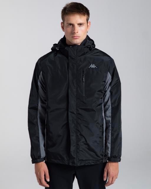 Siyah Authentic Rika Erkek Siyah Regular 3-İn-1 Mont - KAPPA® Türkiye