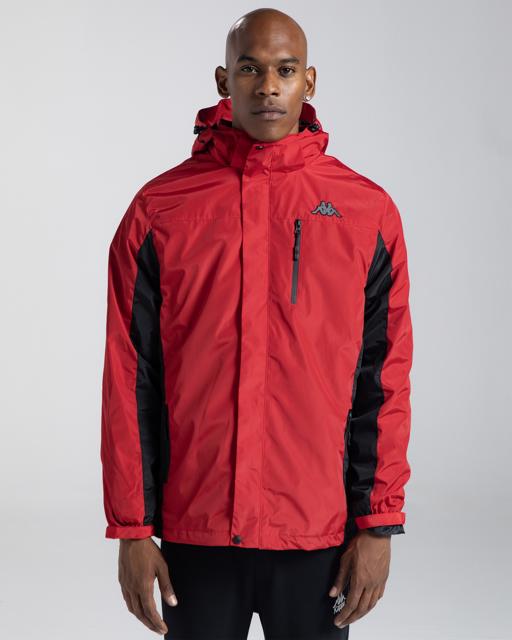 Kırmızı Authentic Rika Erkek Mercan Kırmızı Regular Fit 3-İn-1 Mont - KAPPA® Türkiye