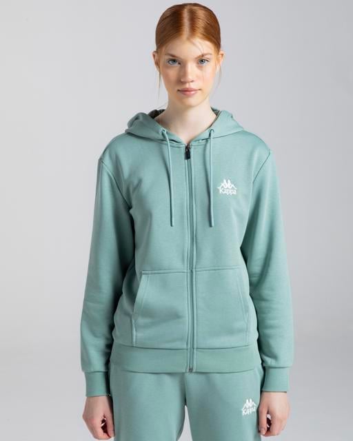 Yeşil Authentic Mia Kadın Yeşil Regular Fit Fermuarlı Eşofman Üstü - KAPPA® Türkiye