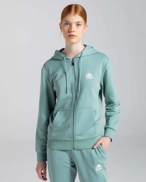 Yeşil Authentic Mia Kadın Yeşil Regular Fit Fermuarlı Eşofman Üstü - KAPPA® Türkiye
