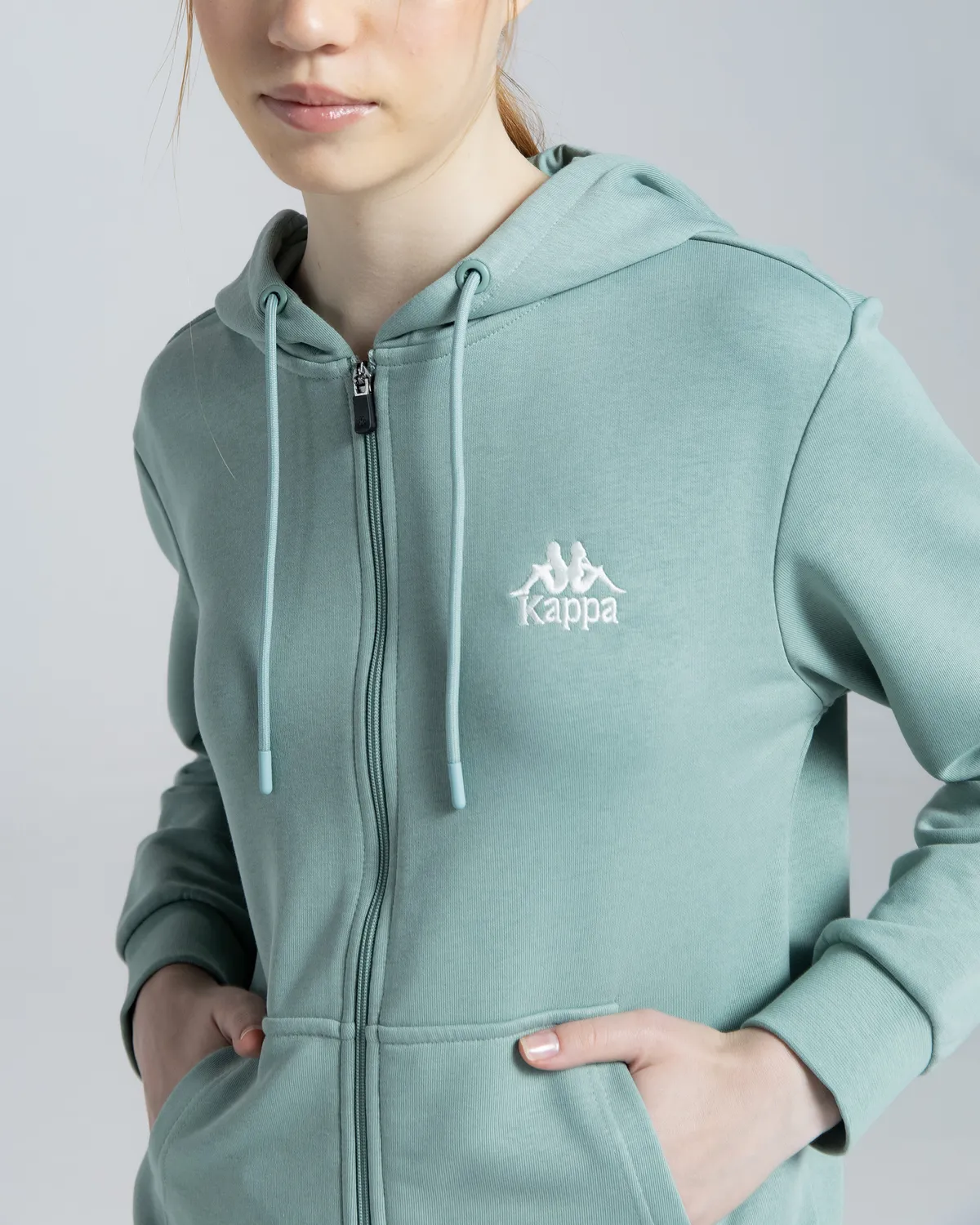 Yeşil Authentic Mia Kadın Yeşil Regular Fermuarlı Eşofman Üstü