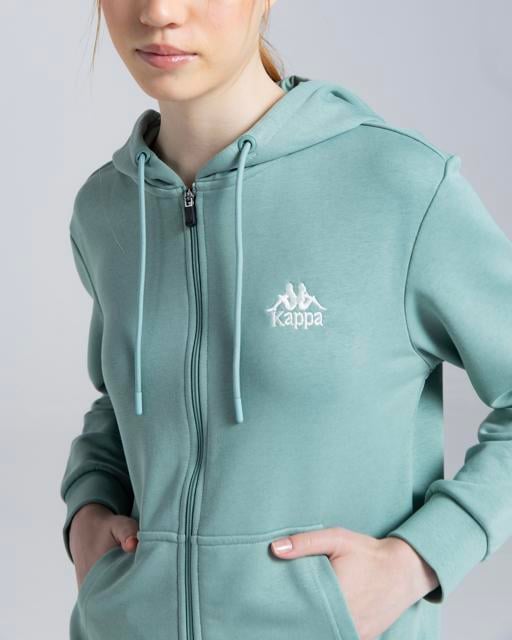 Yeşil Authentic Mia Kadın Yeşil Regular Fit Fermuarlı Eşofman Üstü - KAPPA® Türkiye