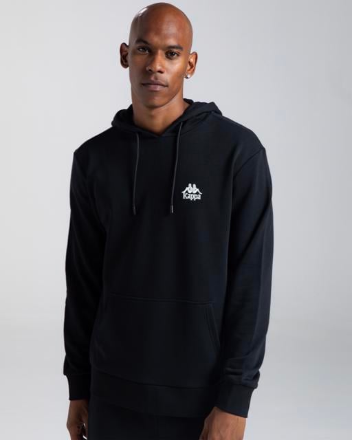 Siyah Authentic Hensol Erkek Siyah Regular Fit Hoodie - KAPPA® Türkiye