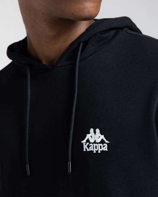 Siyah Authentic Hensol Erkek Siyah Regular Fit Hoodie - KAPPA® Türkiye