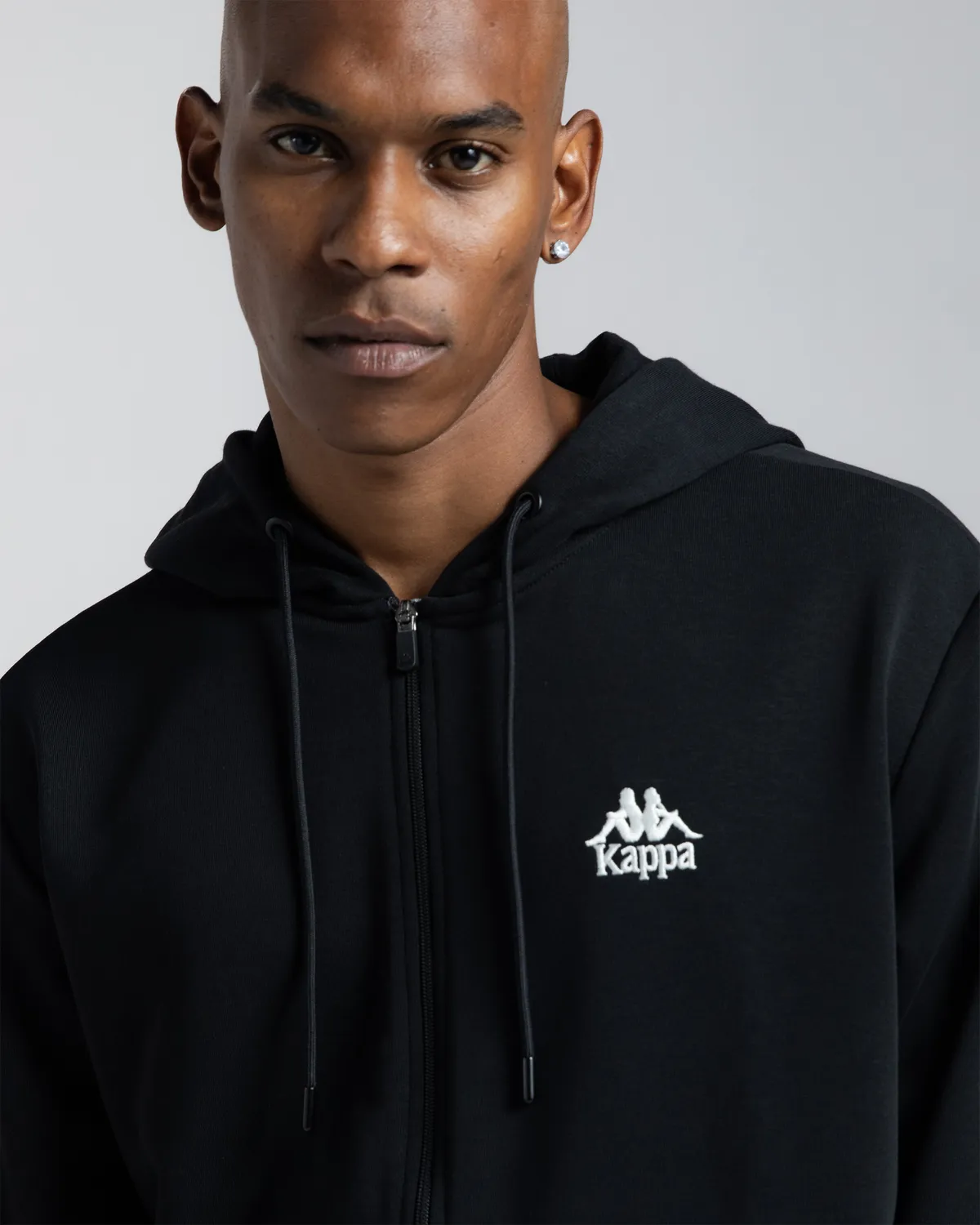 Siyah Authentic Cossar Erkek Siyah Regular Fermuarlı Eşofman Üstü