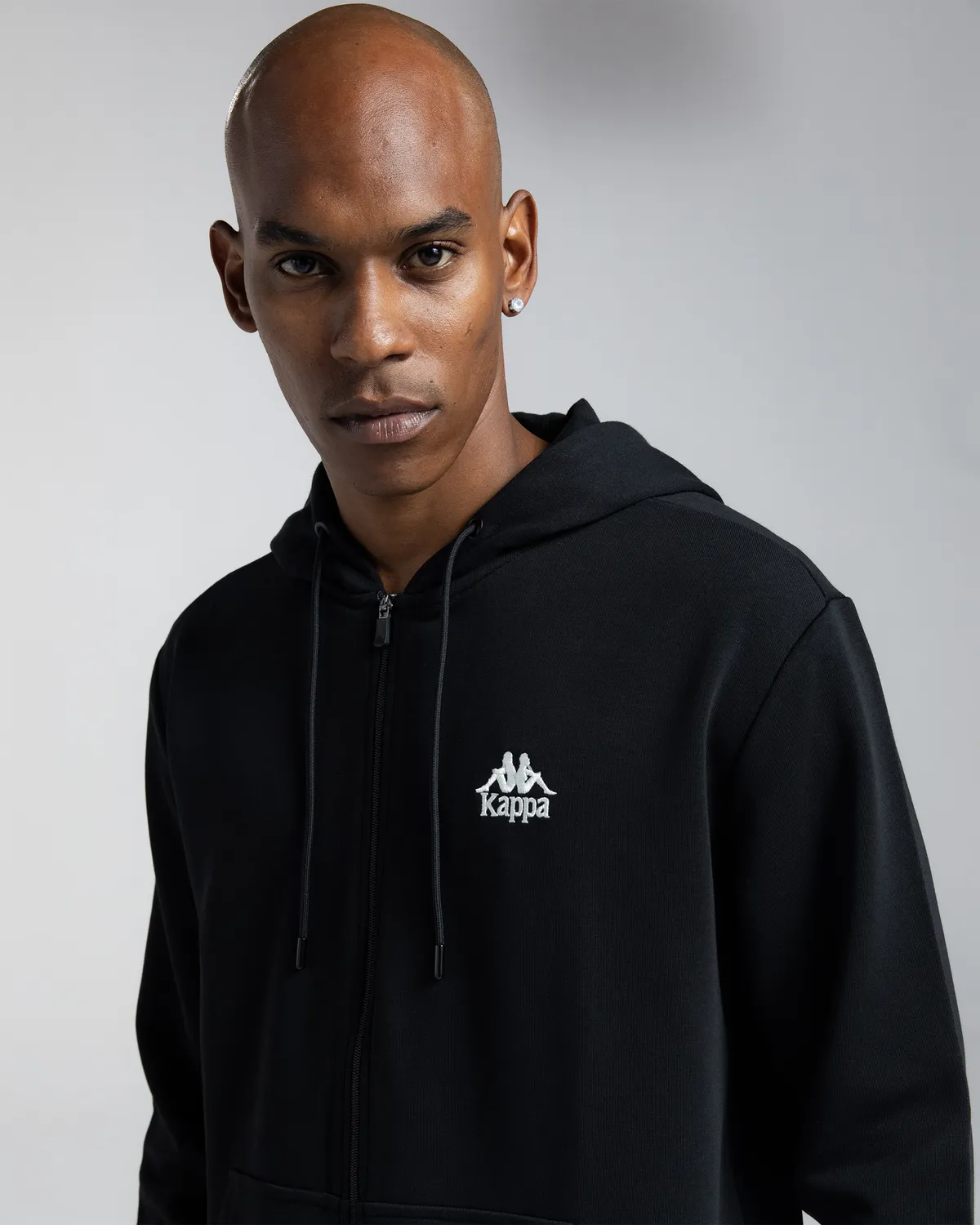 Siyah Authentic Cossar Erkek Siyah Regular Fermuarlı Eşofman Üstü