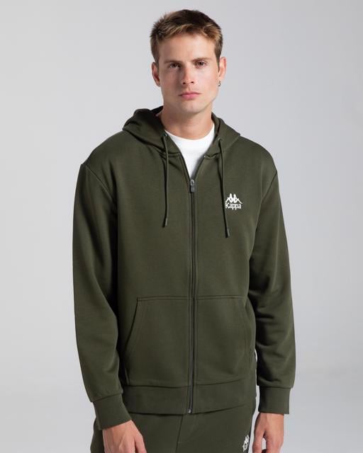Yeşil Authentic Cossar Erkek Haki Regular Fit Fermuarlı Eşofman Üstü - KAPPA® Türkiye
