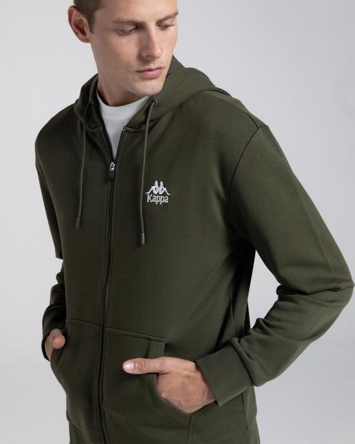 Yeşil Authentic Cossar Erkek Haki Regular Fit Fermuarlı Eşofman Üstü - KAPPA® Türkiye