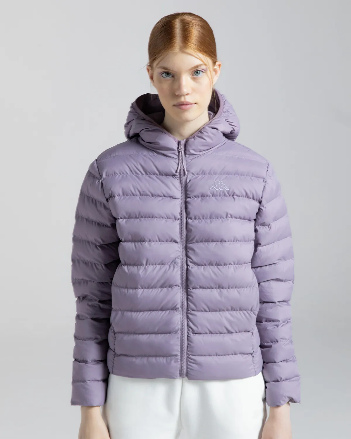 Mor Logo Riju Kadın Lila Regular Fit Şişme Mont