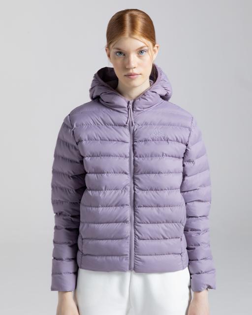 Mor Logo Riju Kadın Lila Regular Fit Şişme Mont - KAPPA® Türkiye