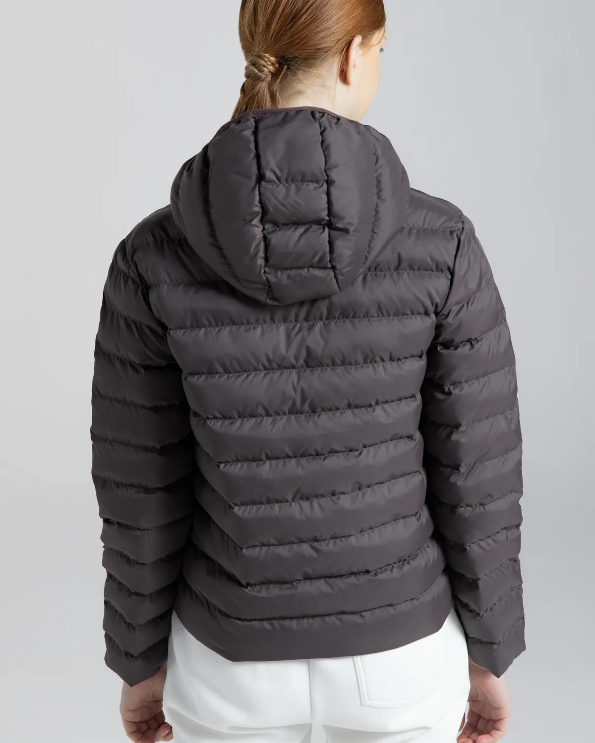 Kahverengi Logo Riju Kadın Kahverengi Regular Fit Şişme Mont