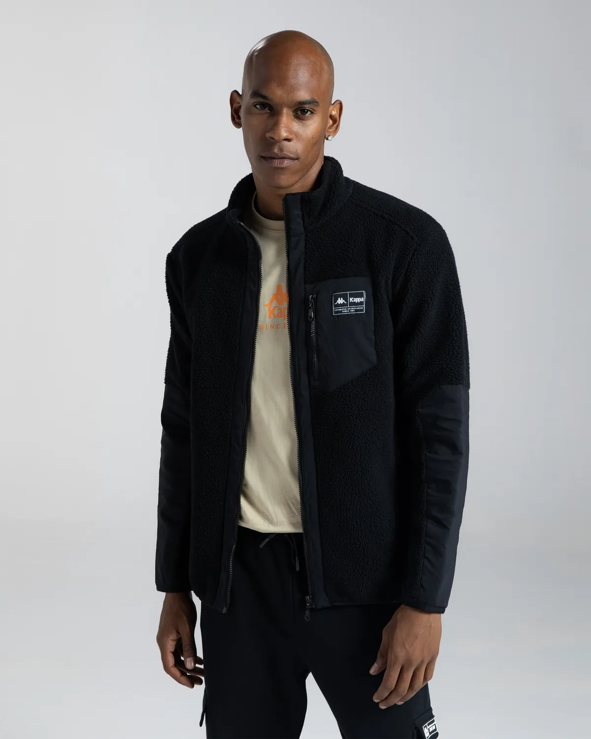 Siyah Authentic Arisu Erkek Siyah Regular Sherpa Mont