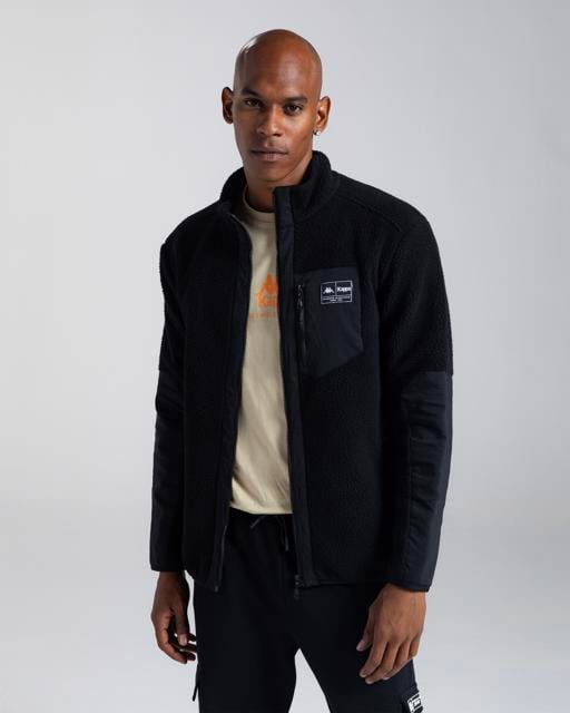 Siyah Authentic Arisu Erkek Siyah Regular Sherpa Mont - KAPPA® Türkiye