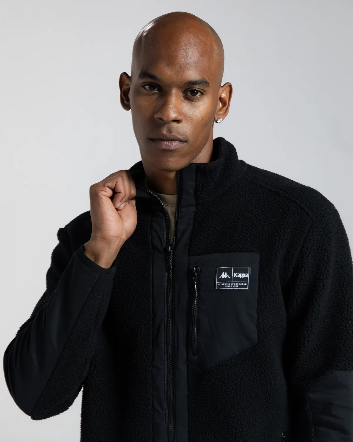 Siyah Authentic Arisu Erkek Siyah Regular Sherpa Mont