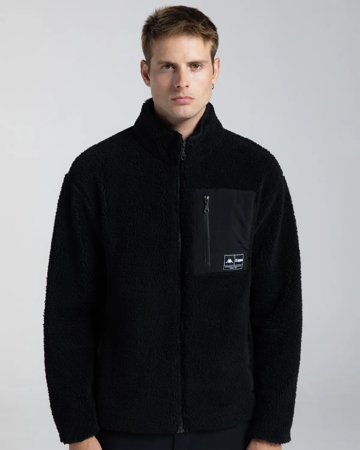 Siyah Authentic Riho Erkek Siyah Regular Sherpa Mont