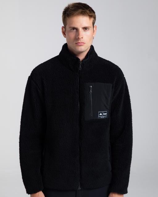 Siyah Authentic Riho Erkek Siyah Regular Sherpa Mont - KAPPA® Türkiye