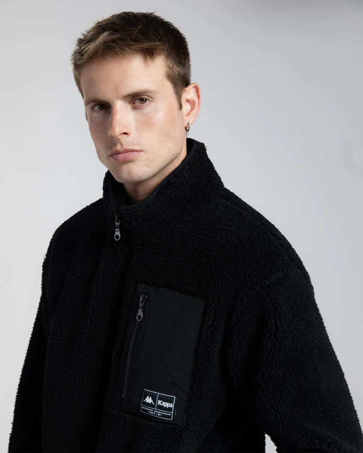 Siyah Authentic Riho Erkek Siyah Regular Sherpa Mont