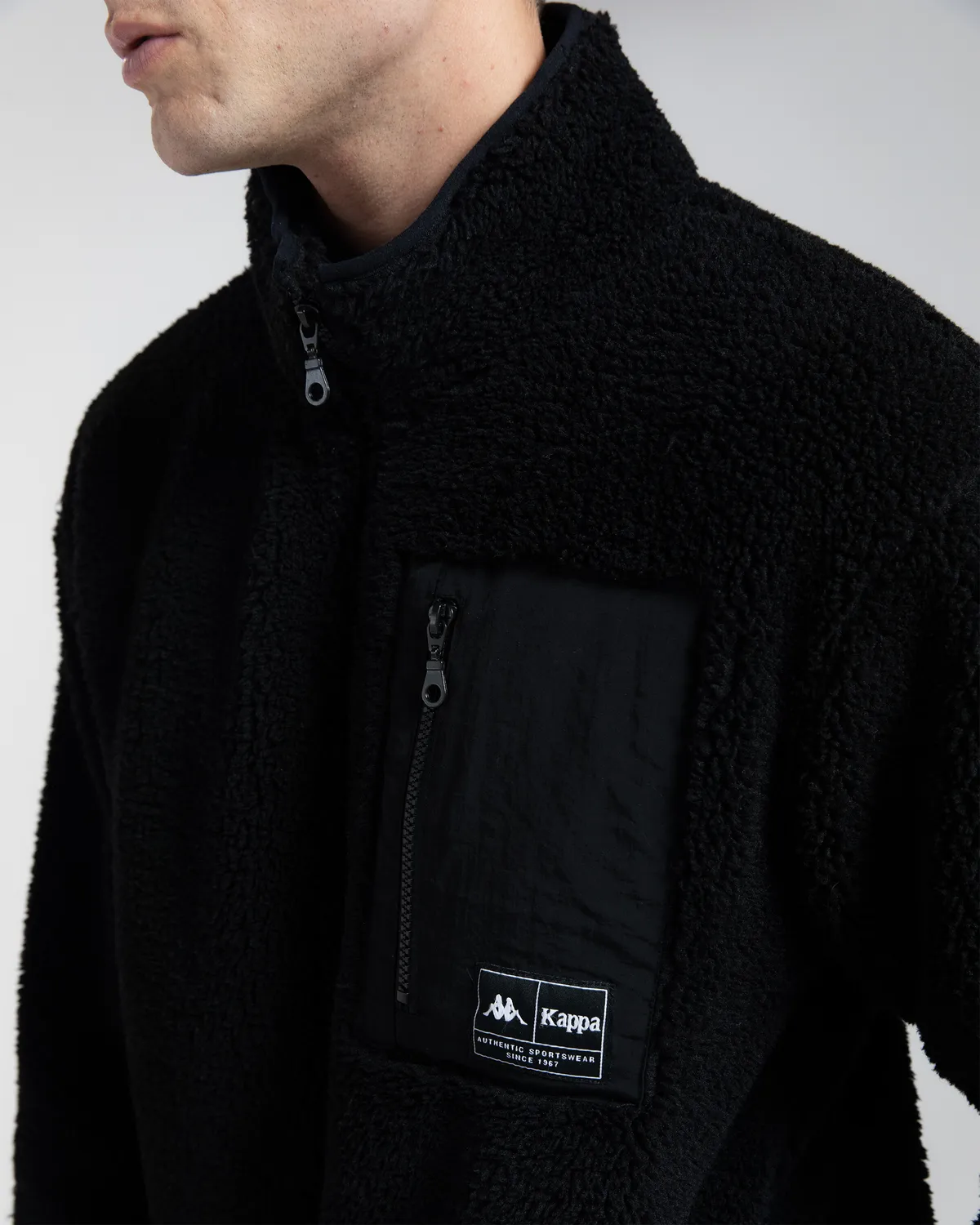 Siyah Authentic Riho Erkek Siyah Regular Sherpa Mont