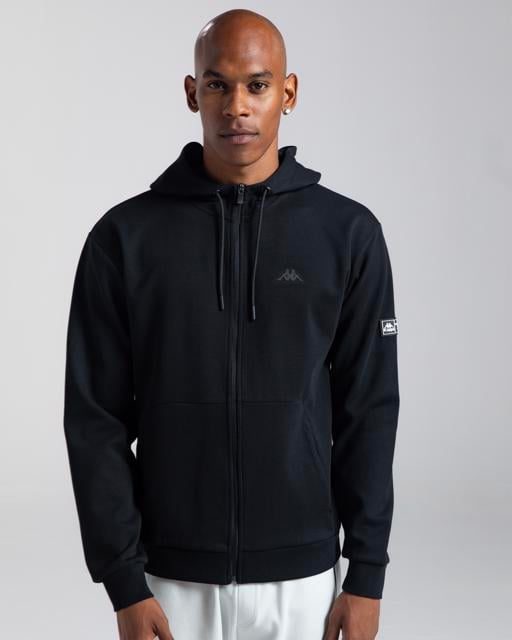 Siyah Authentic Aika Erkek Siyah Comfort Fermuarlı Eşofman Üstü - KAPPA® Türkiye