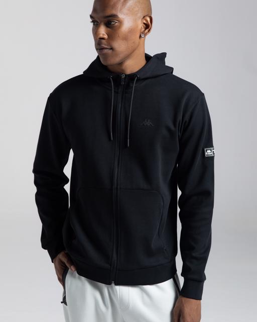 Siyah Authentic Aika Erkek Siyah Comfort Fermuarlı Eşofman Üstü - KAPPA® Türkiye