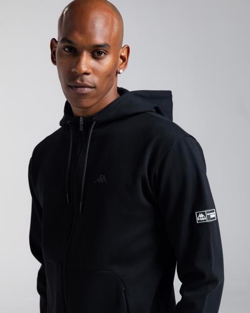Siyah Authentic Aika Erkek Siyah Comfort Fermuarlı Eşofman Üstü - KAPPA® Türkiye