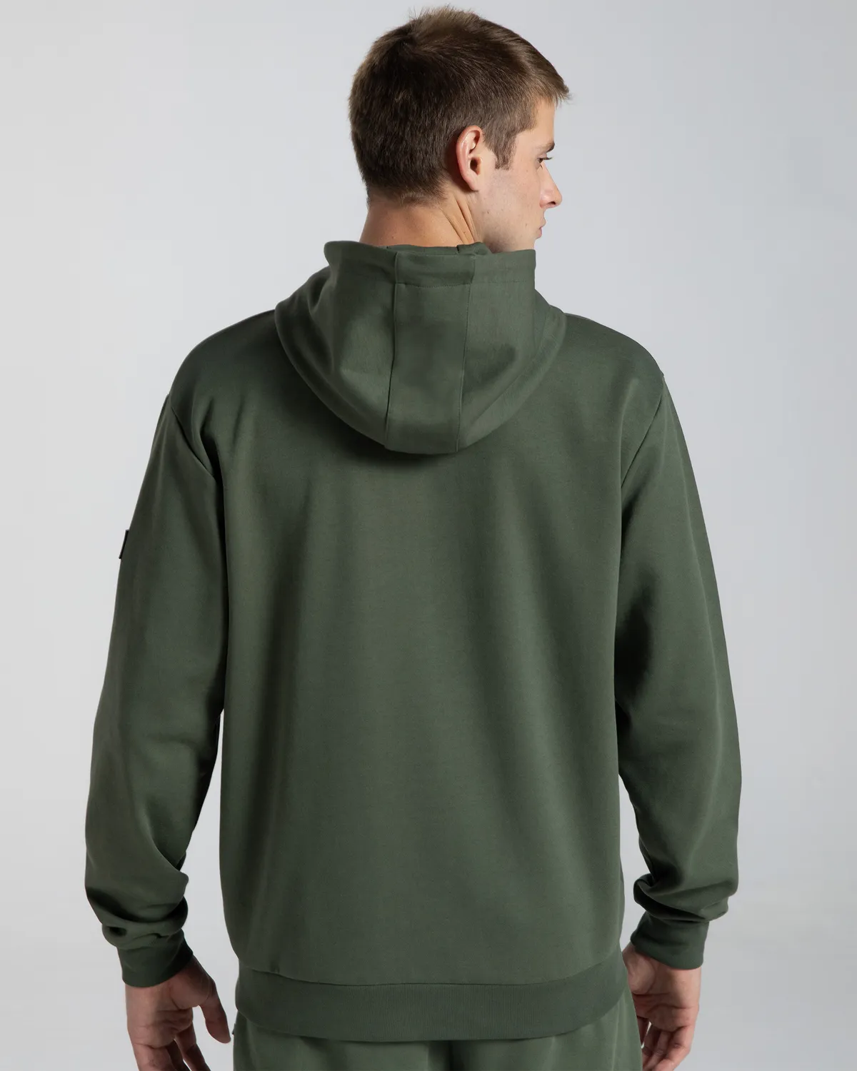 Yeşil Authentic Aika Erkek Haki Comfort Fit Fermuarlı Eşofman Üstü