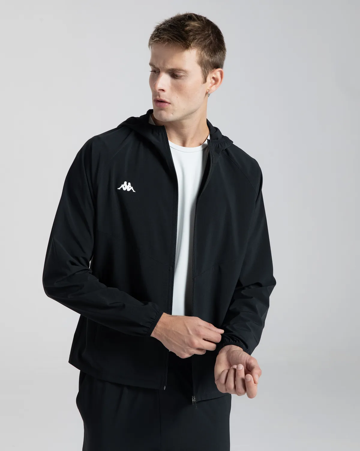 Siyah Logo Mount Erkek Siyah Comfort Fermuarlı Eşofman Üstü