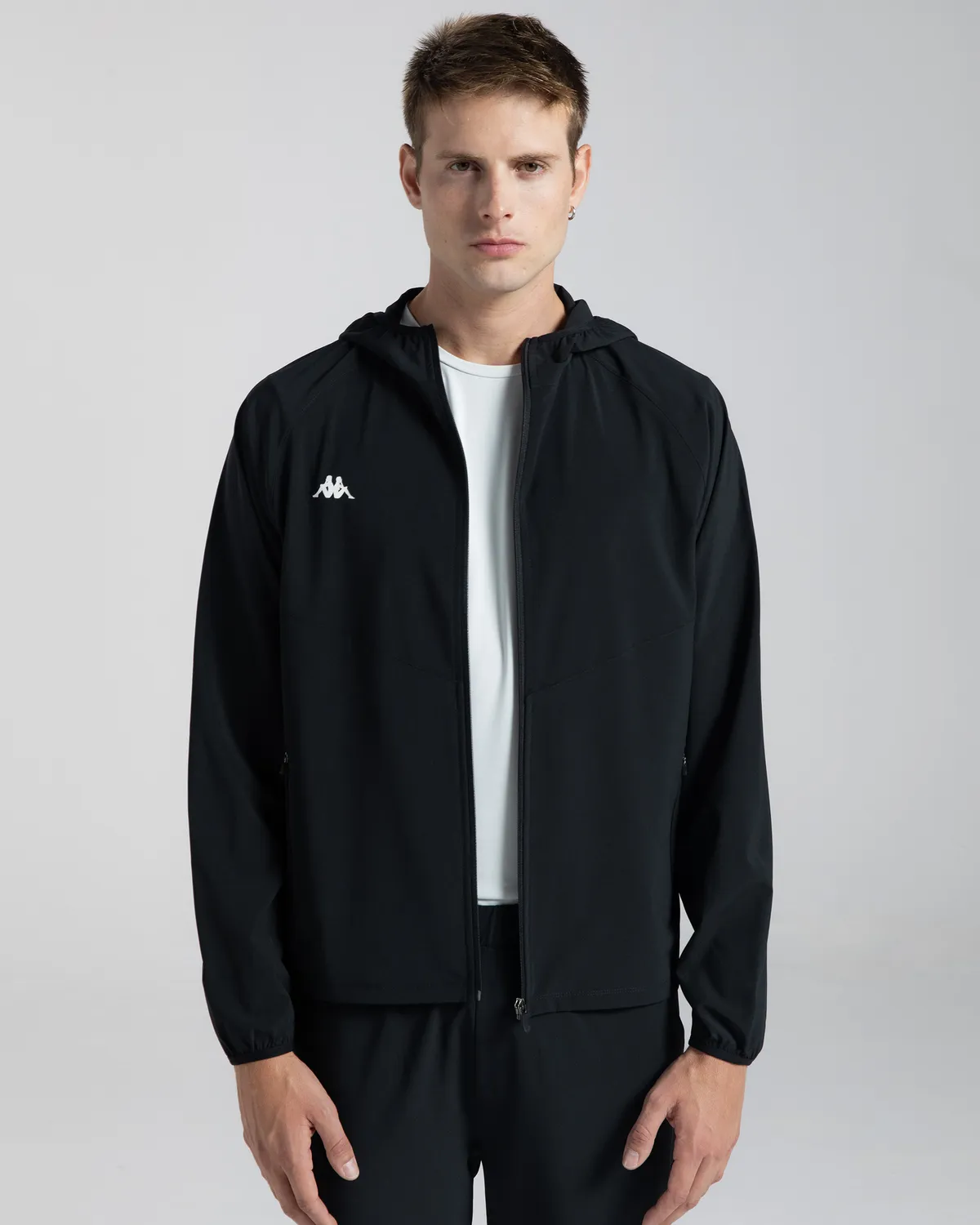 Siyah Logo Mount Erkek Siyah Comfort Fermuarlı Eşofman Üstü