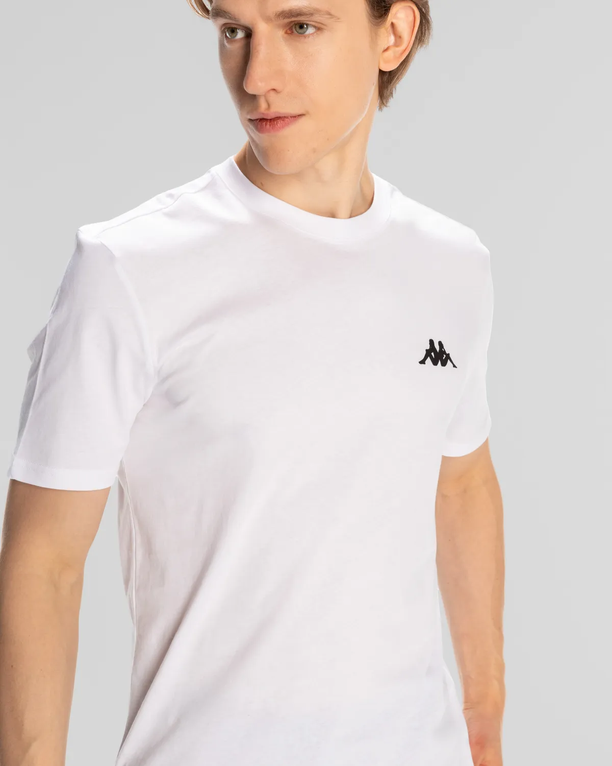 Beyaz Logo Cafuz Erkek Beyaz Regular Fit Tişört