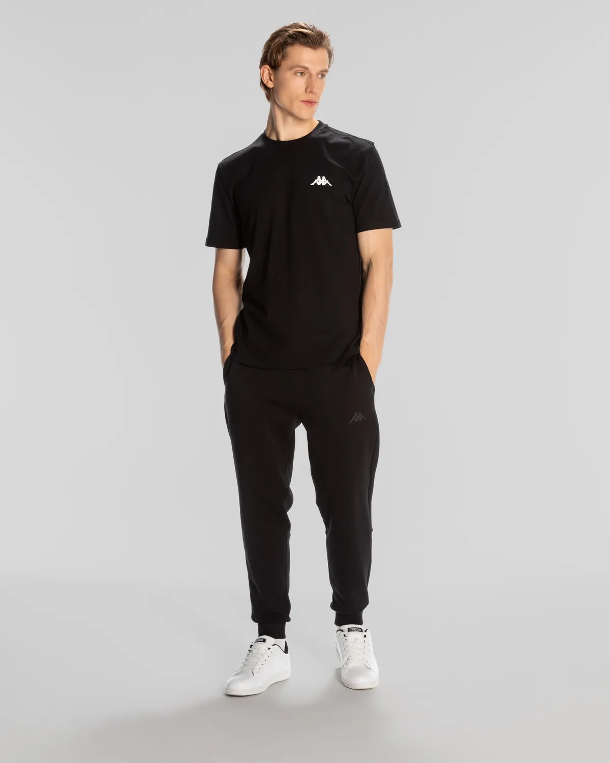 Siyah Logo Cafuz Erkek Siyah Regular Fit Tişört