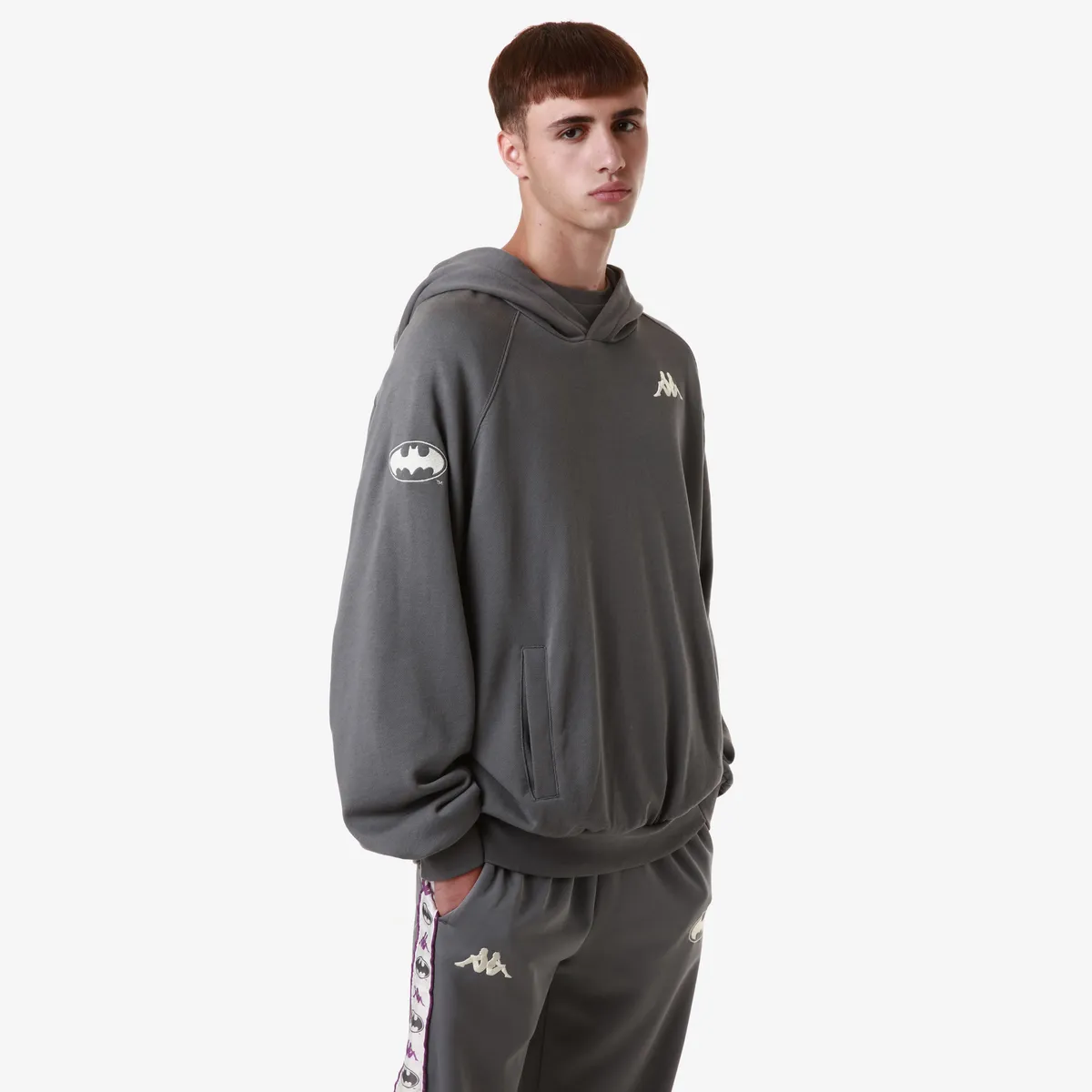 Gri Authentic Zeus Warner Bros - Batman Erkek Gri Oversize Fit Sweatshirt