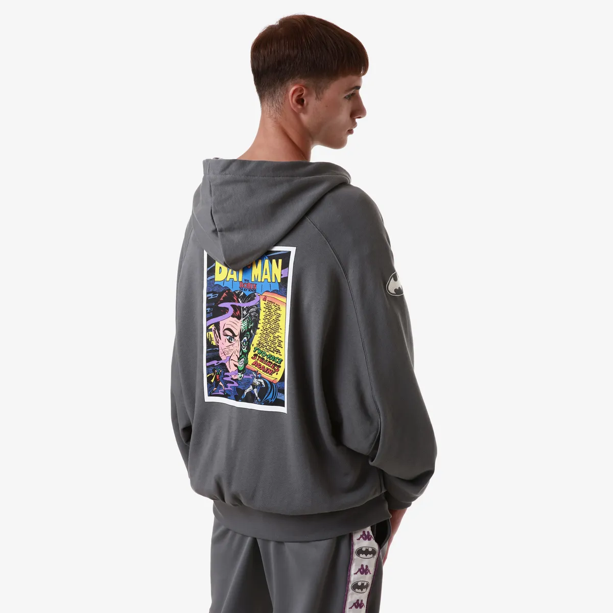 Gri Authentic Zeus Warner Bros - Batman Erkek Gri Oversize Fit Sweatshirt