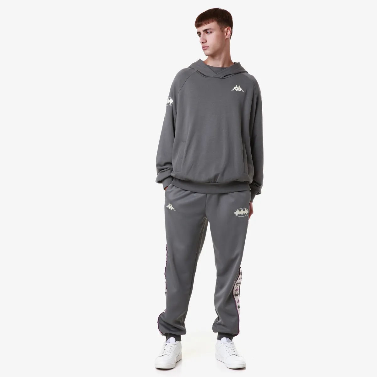 Gri Authentic Zeus Warner Bros - Batman Erkek Gri Oversize Fit Sweatshirt