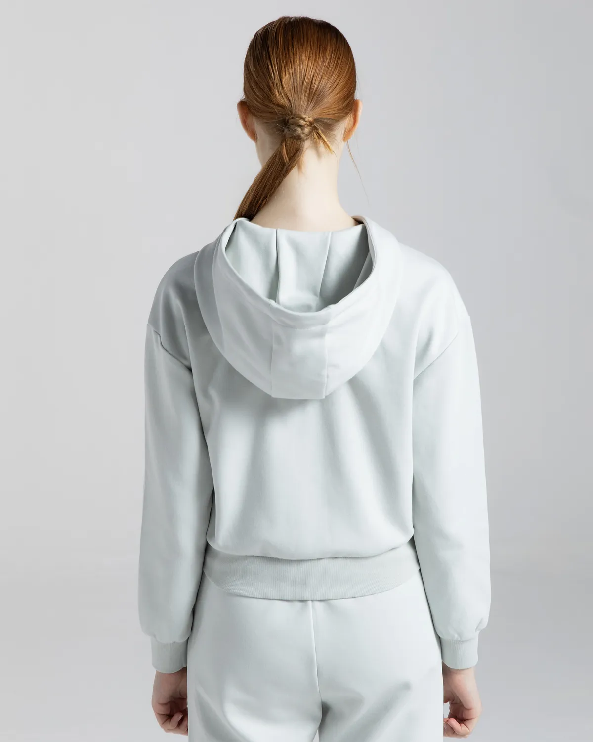 Gri Authentic Moe Kadın Gri Regular Fit Fermuarlı Eşofman Üstü