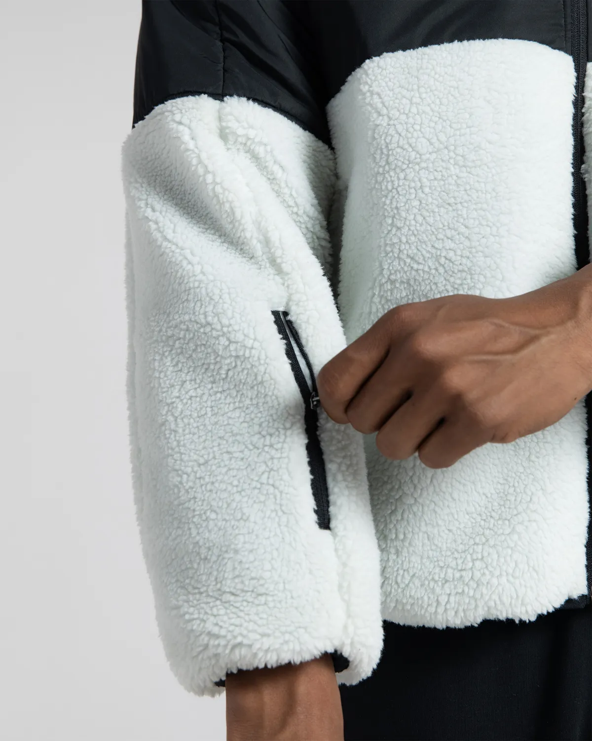 Siyah Logo Esodo Erkek Siyah-Gri Regular Fit Sherpa