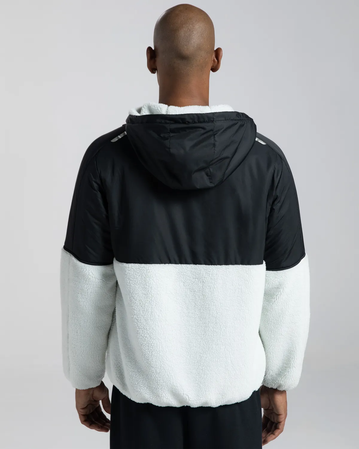 Siyah Logo Esodo Erkek Siyah-Gri Regular Fit Sherpa