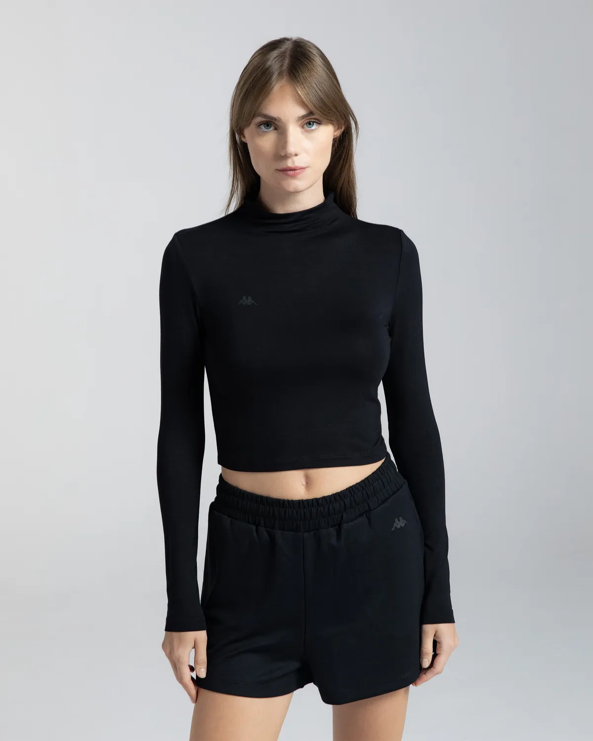 Siyah Egata Kadın Siyah Slim Fit Tişört